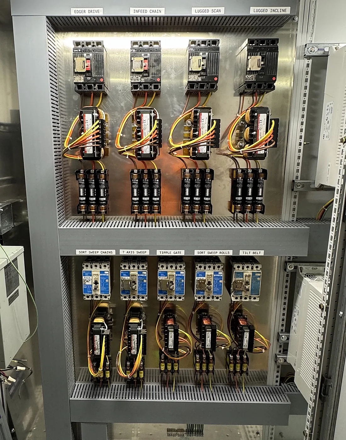 Industrial motor control cabinet